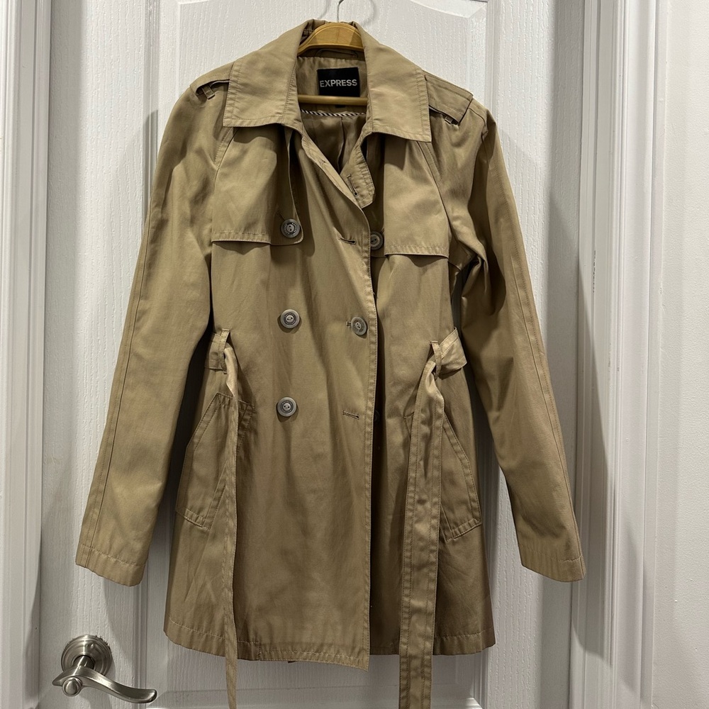 Express Women's Tan Trench Coat
